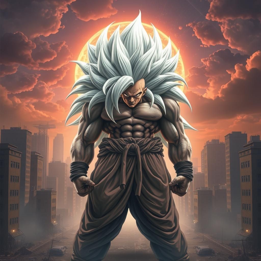 Broly Merged with Beyonder in Surreal Hyper-Realism