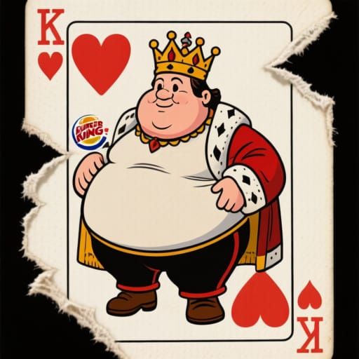 King of Hearts Burger King Portrait