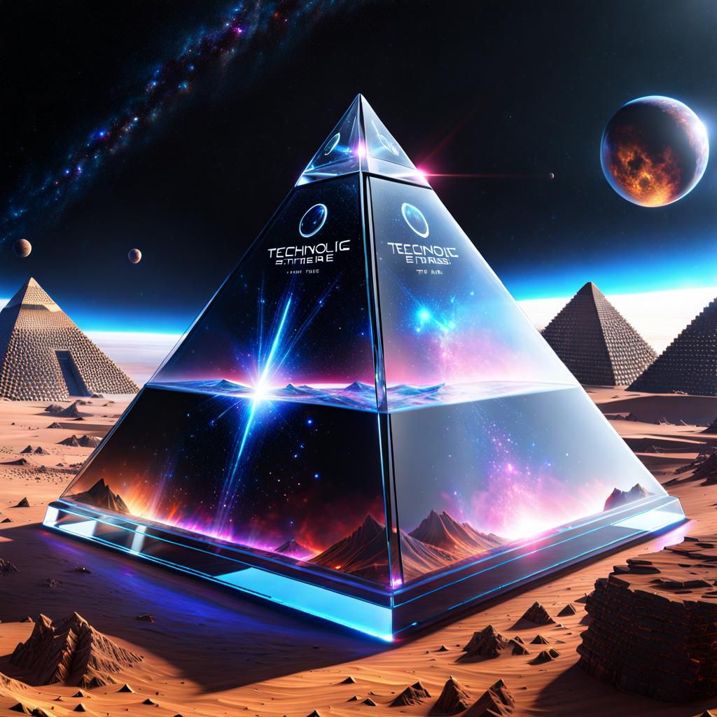 pyramid - technology from space