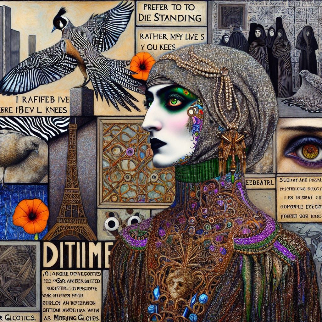 Prefer to die standing than to live  on my knees