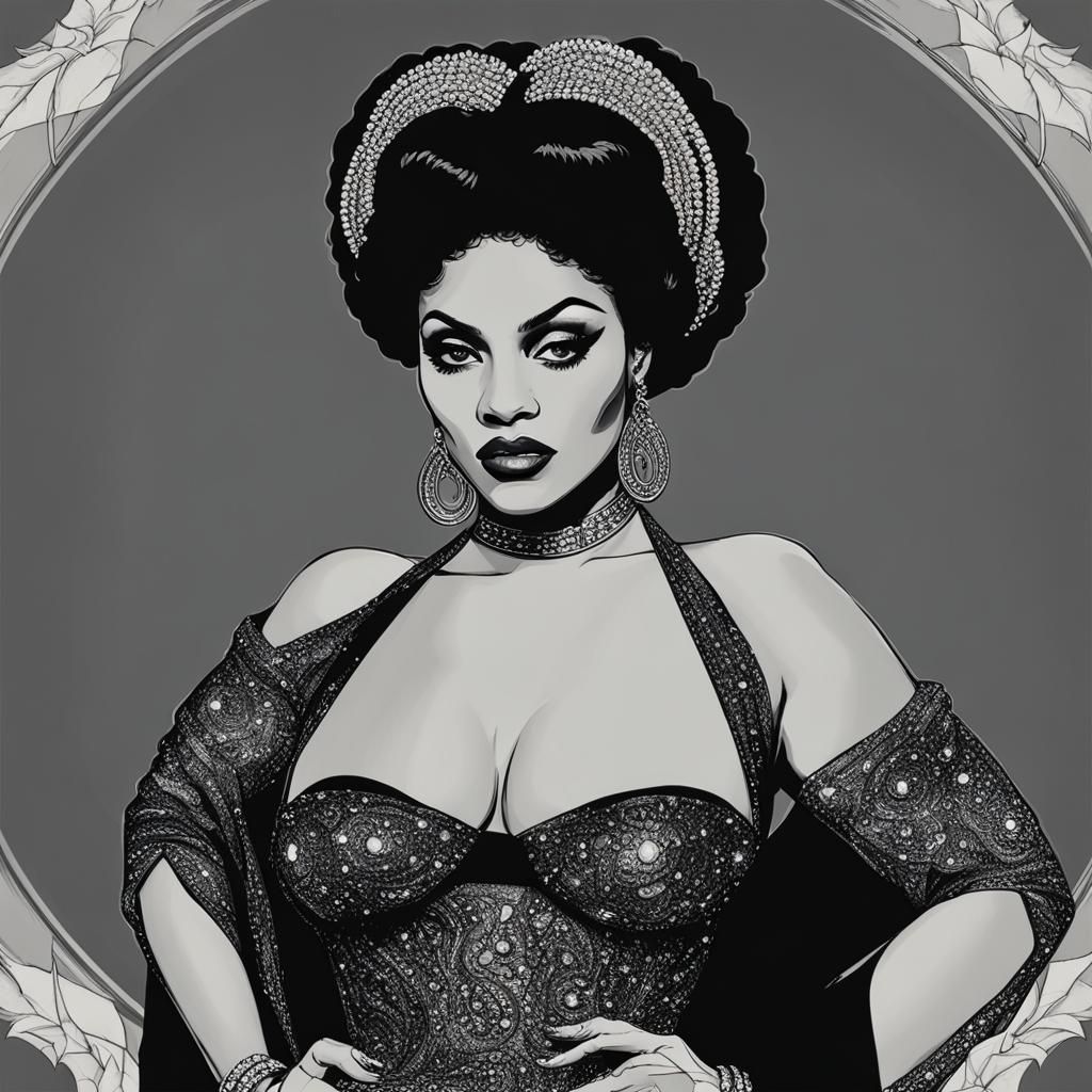 Enchanting Black Magic Woman Digital Art