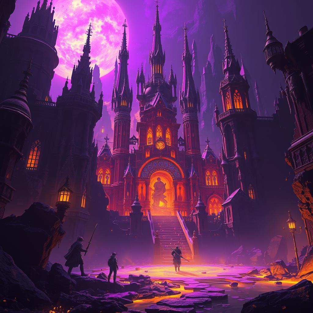 Dark Fantasy Illusion Concept Art in 8K