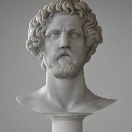 Marble Bust of Hephaestus, Classical Sculpture