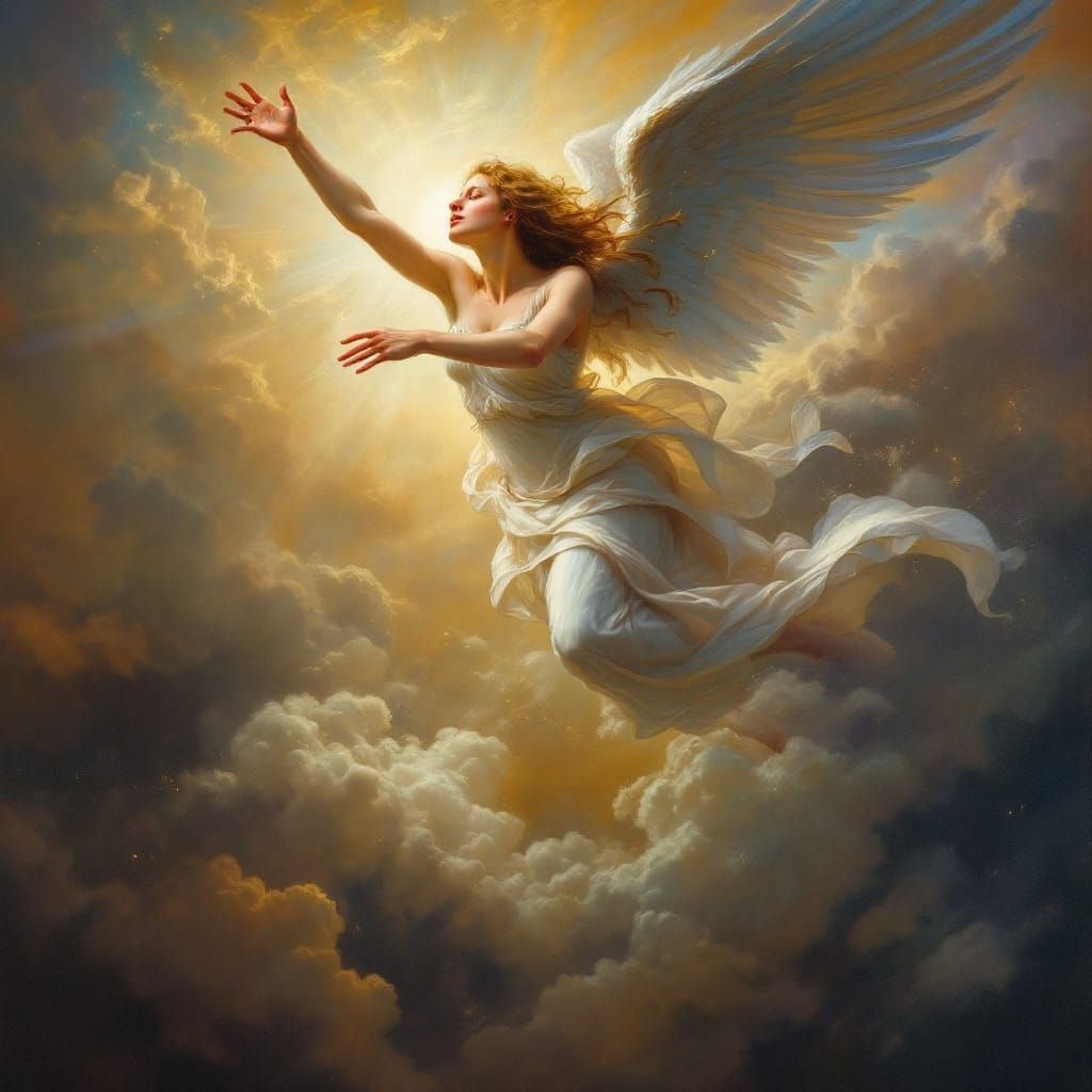 Angel in Elegant Renaissance Style