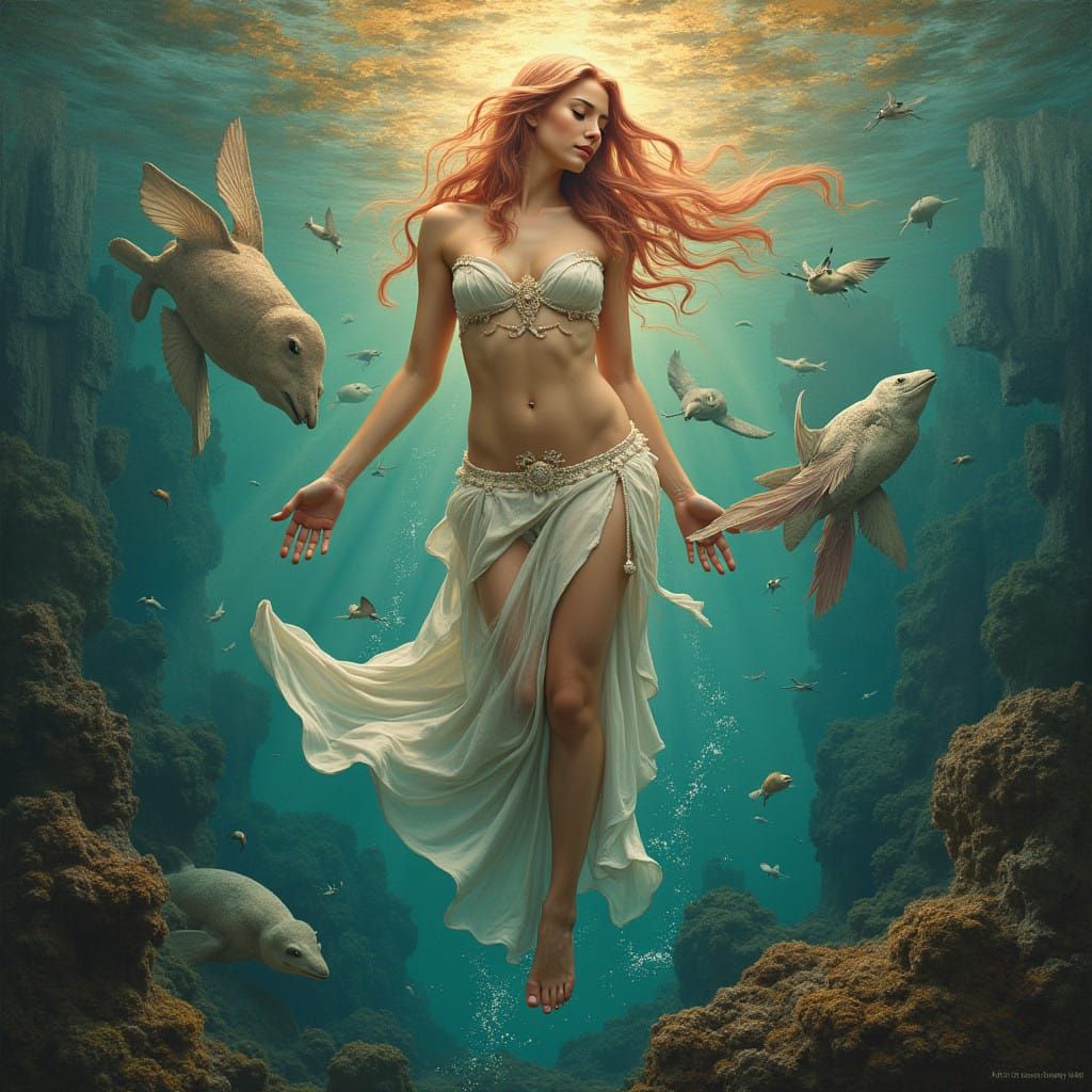 Modern Birth of Venus: A Digital Goddess in a World of Beaut...