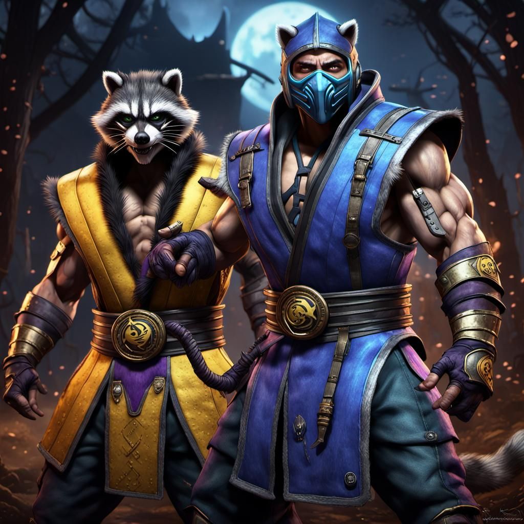 Raccoon Fighters as Mortal Kombat Characters