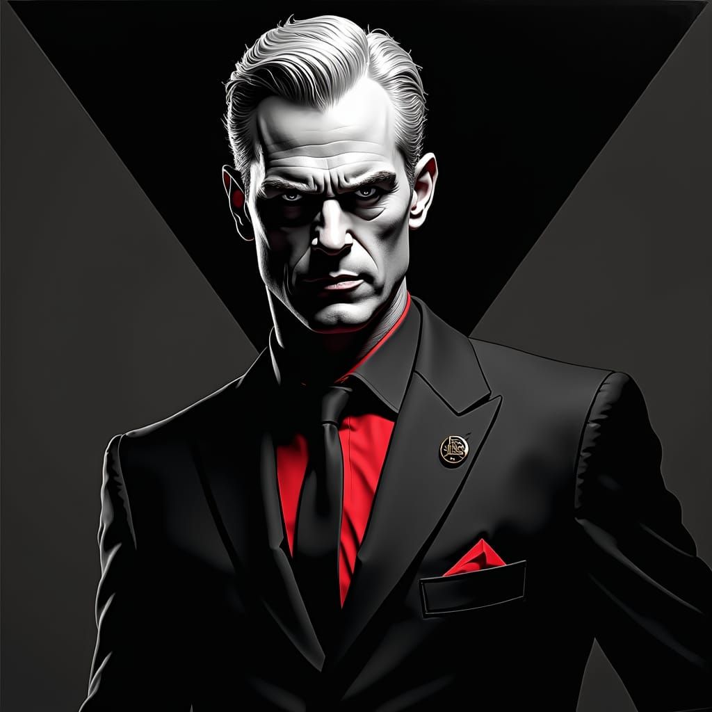 Lex Luthor Portrait in Pop Art Style