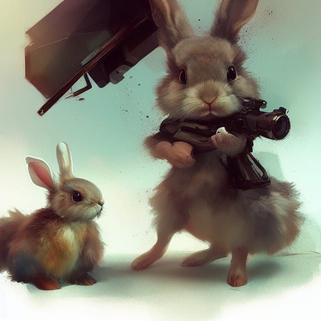 Adorable Photorealistic Rabbit Portrait