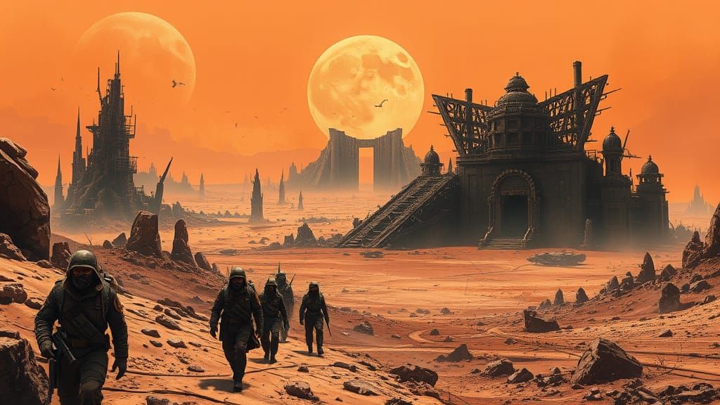 Toxic Wasteland of UkHeshi: Mercenaries Navigate Ruins