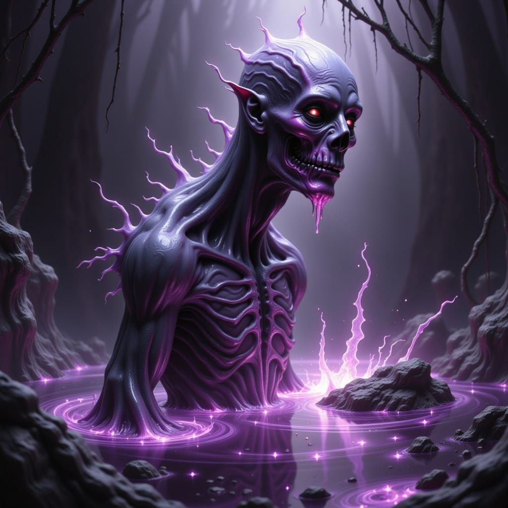 Ethereal Ghoul Submerged in Molten Starlight