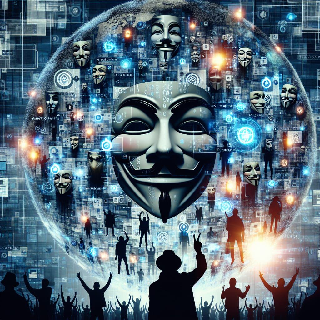 Anonymous Collective: Digital Anarchy Double Exposure