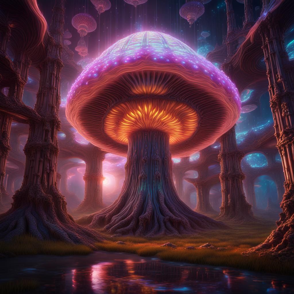 Psychedelic Entities Build Reality from Consciousness