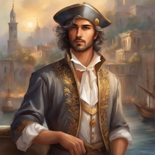 Venetian Sailor Portrait in Renaissance Style