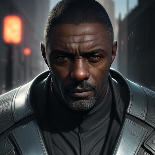 Hyperrealistic Portrait on London Street, Digital Art