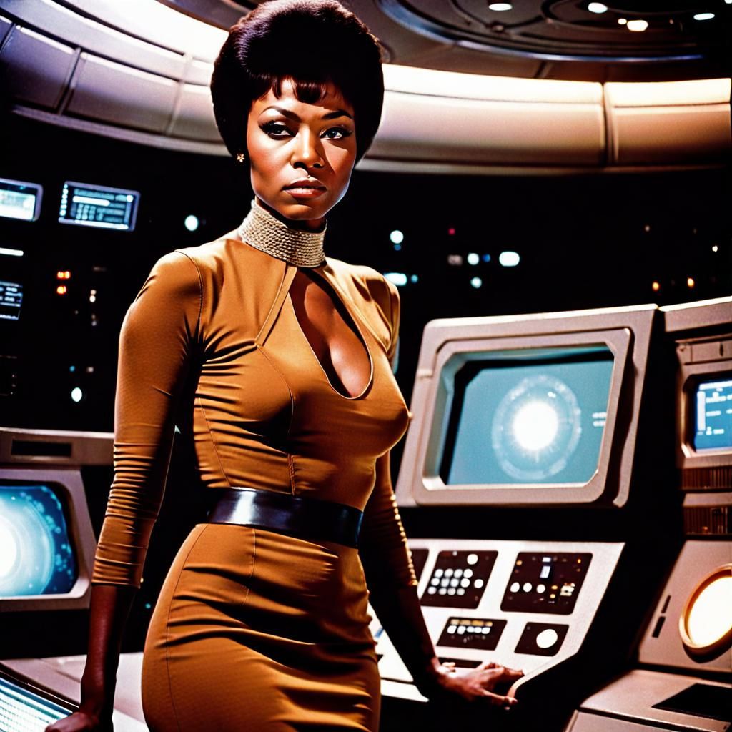 Star Trek Enterprise: 70s Style Sci-Fi Portrait