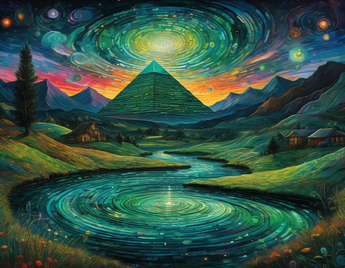 Cosmic Steampunk Witch by Lake Vortex in Eldritch Style