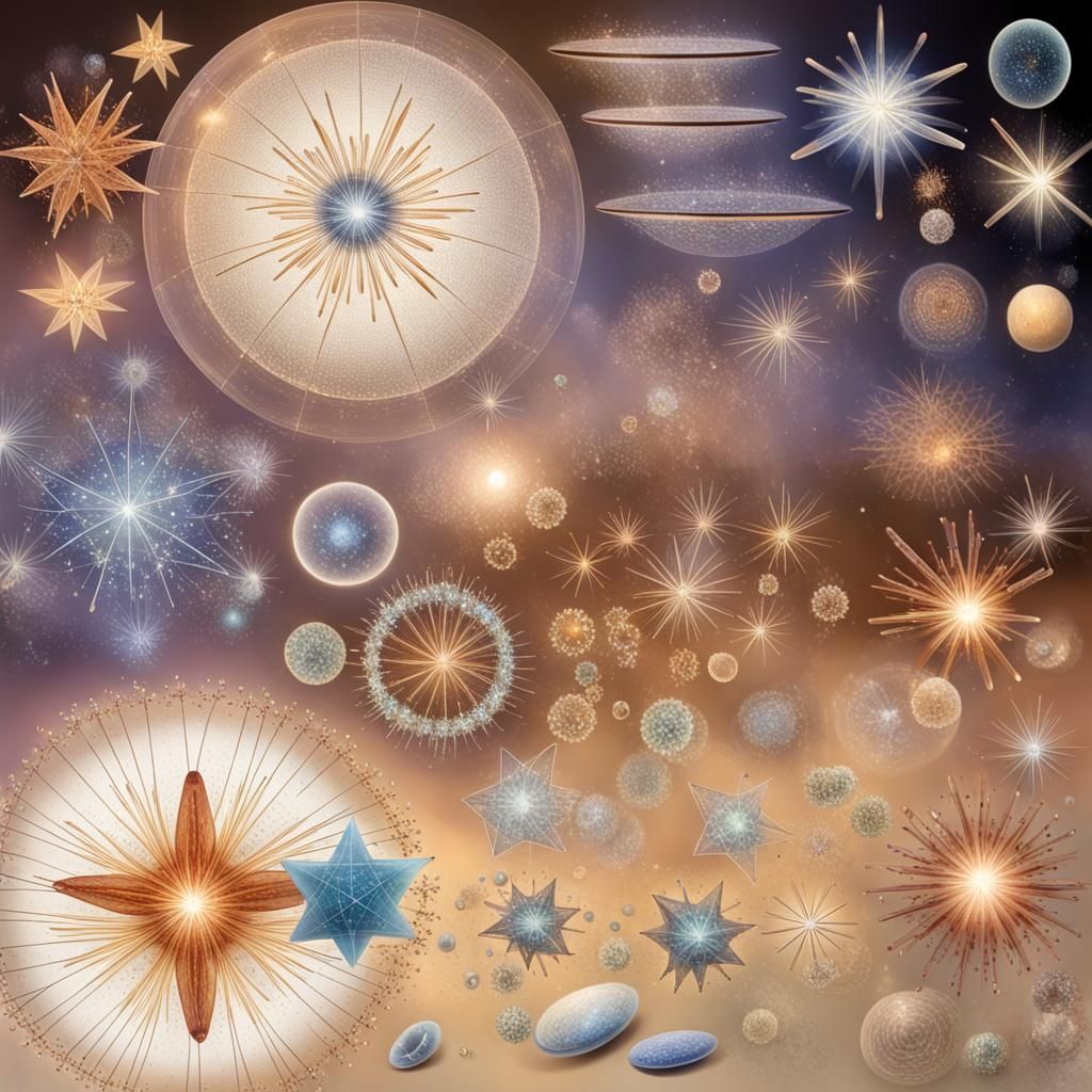 Magical Environment with Stars and Crystals