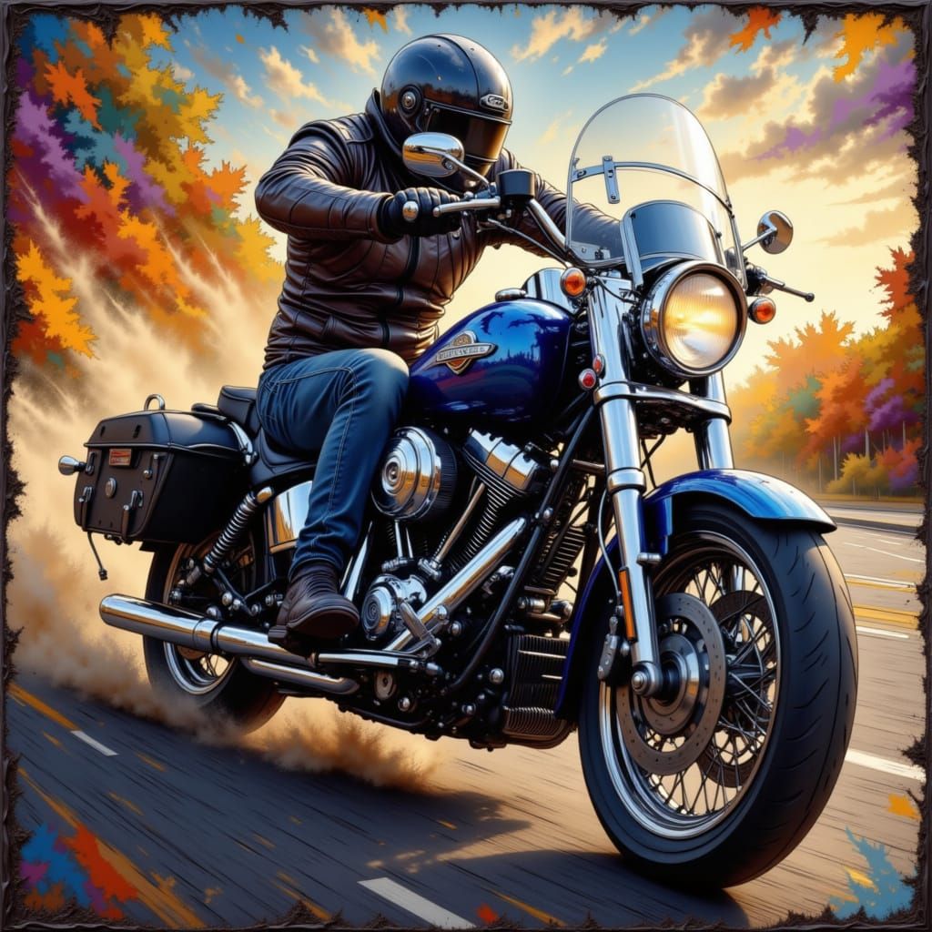 He's Born to Ride a Motorcycle