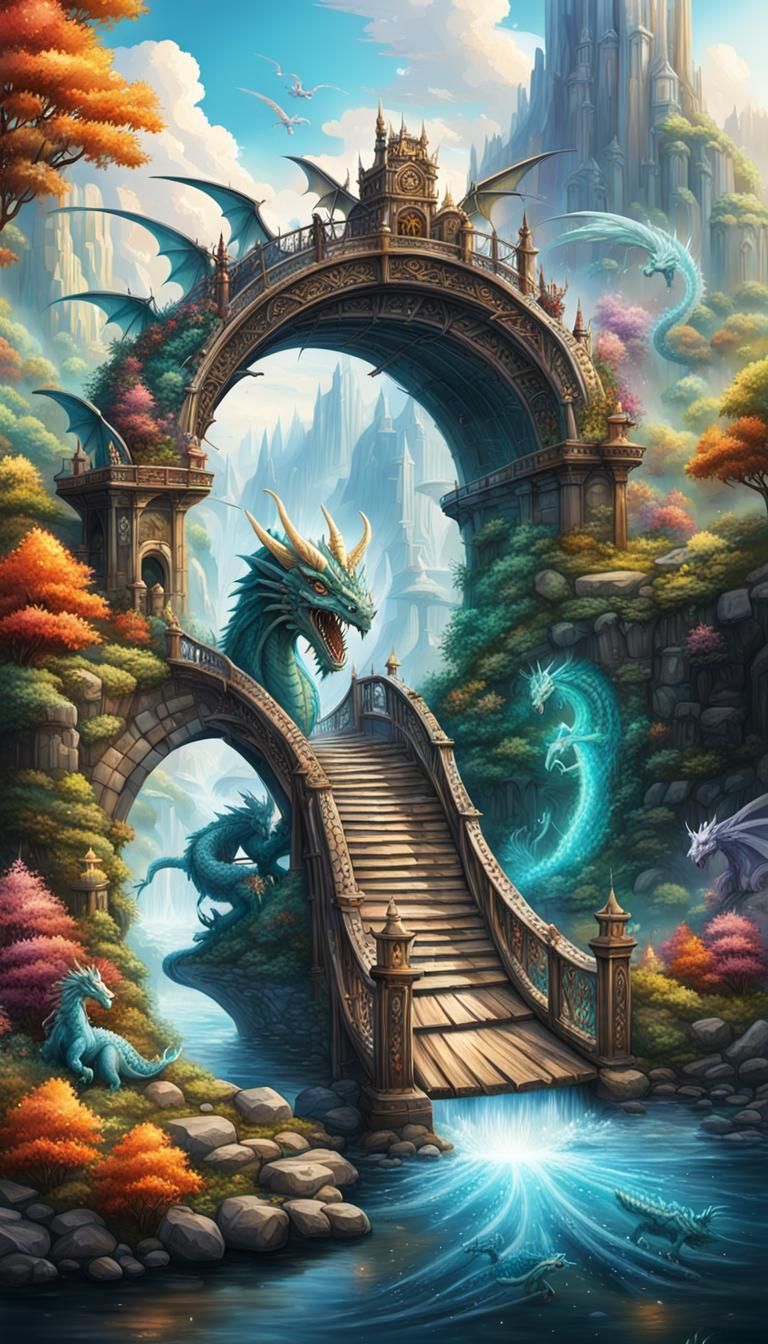 Fantasy Bridge Portal to Dragon World