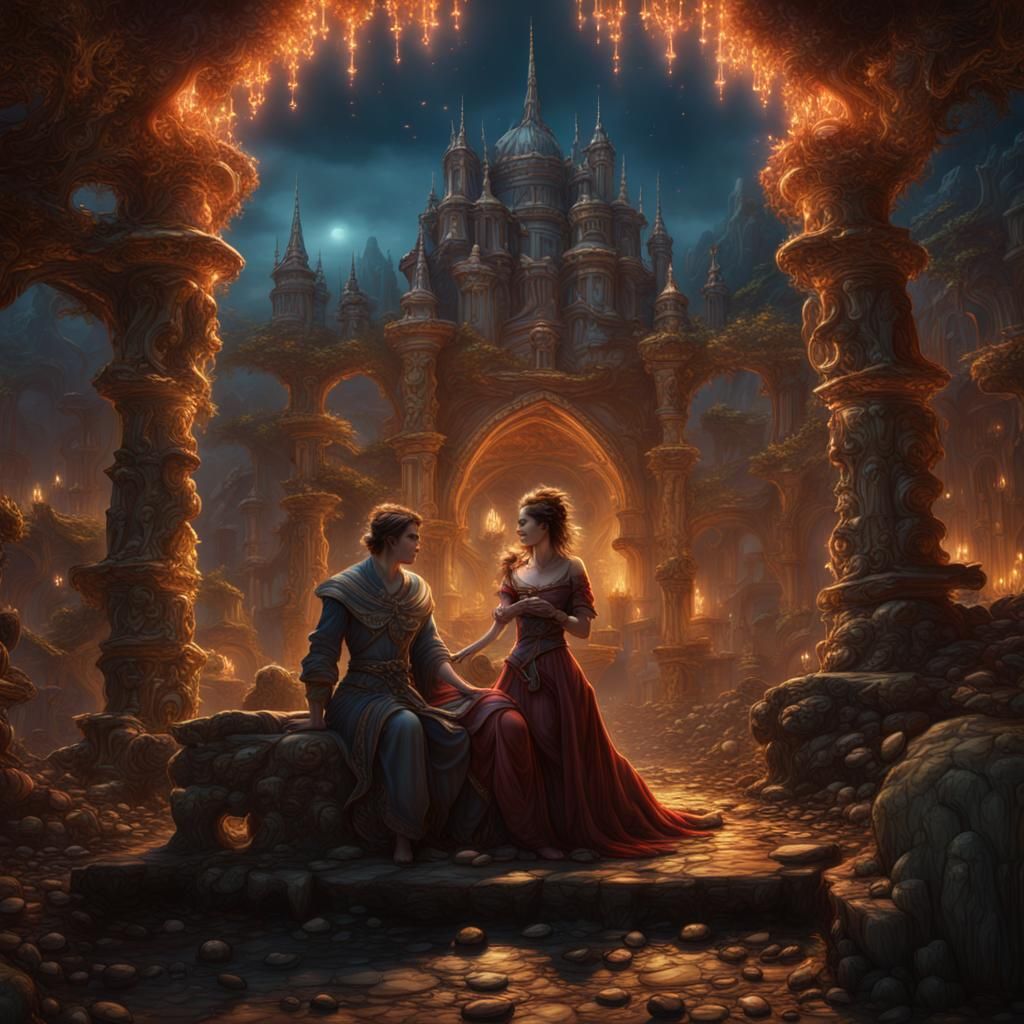 Fantastical Matte Painting of Harmony and Beauty