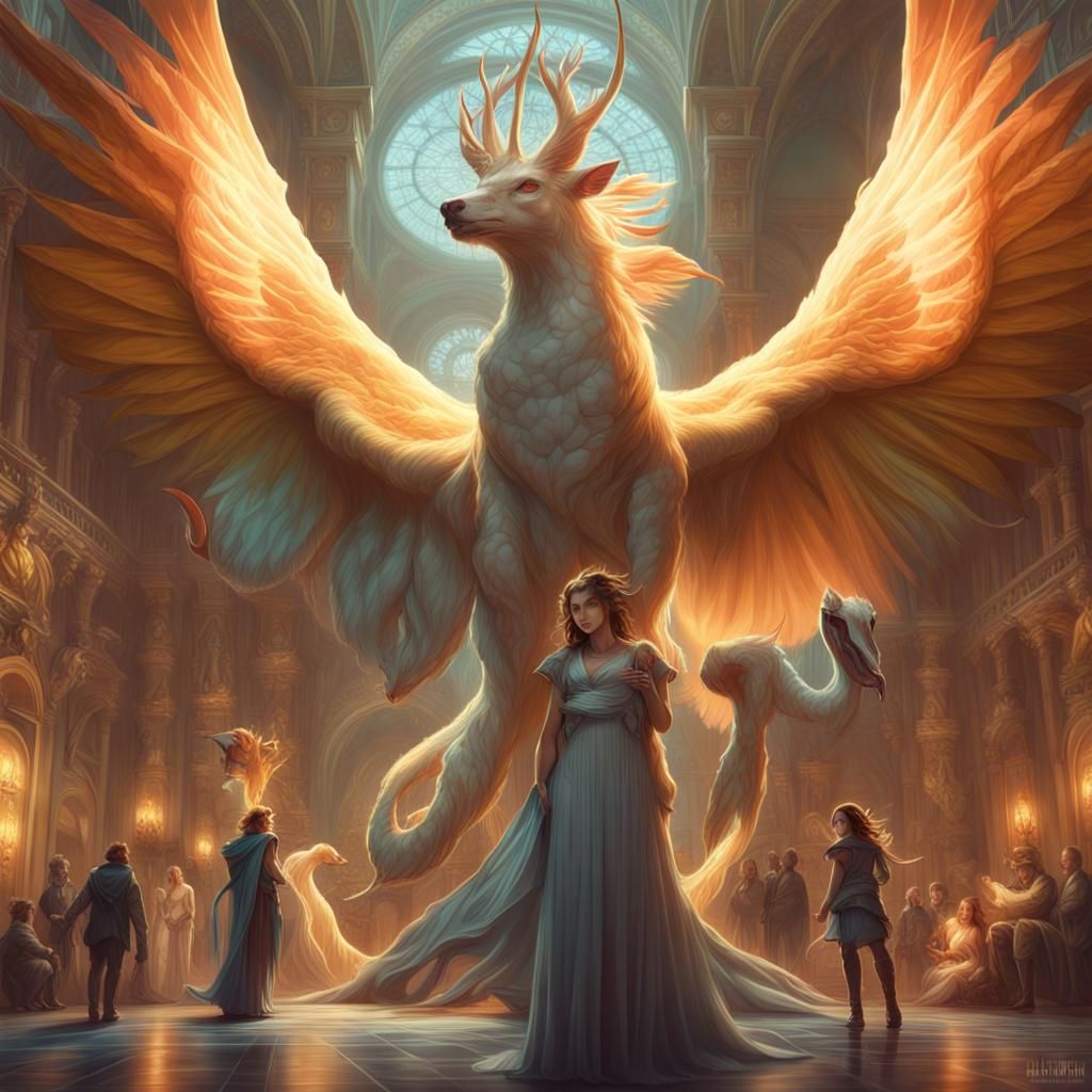 harmonious coexistence between humans and fantastical creatures