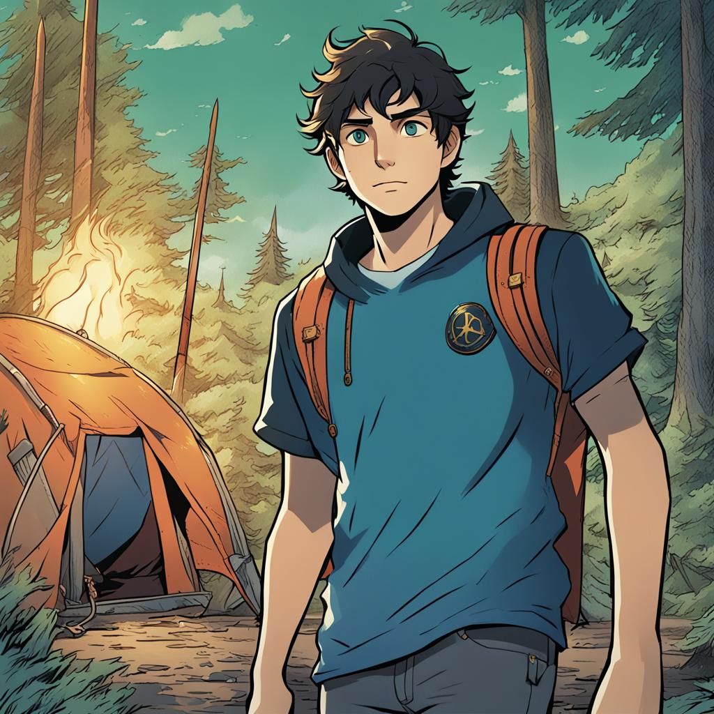 Percy Jackson in Camp Half-Blood: Anime Style