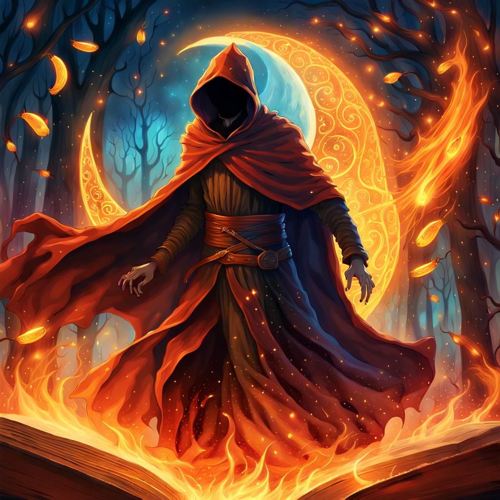 Fiery Realm: A Fantasy Digital Illustration