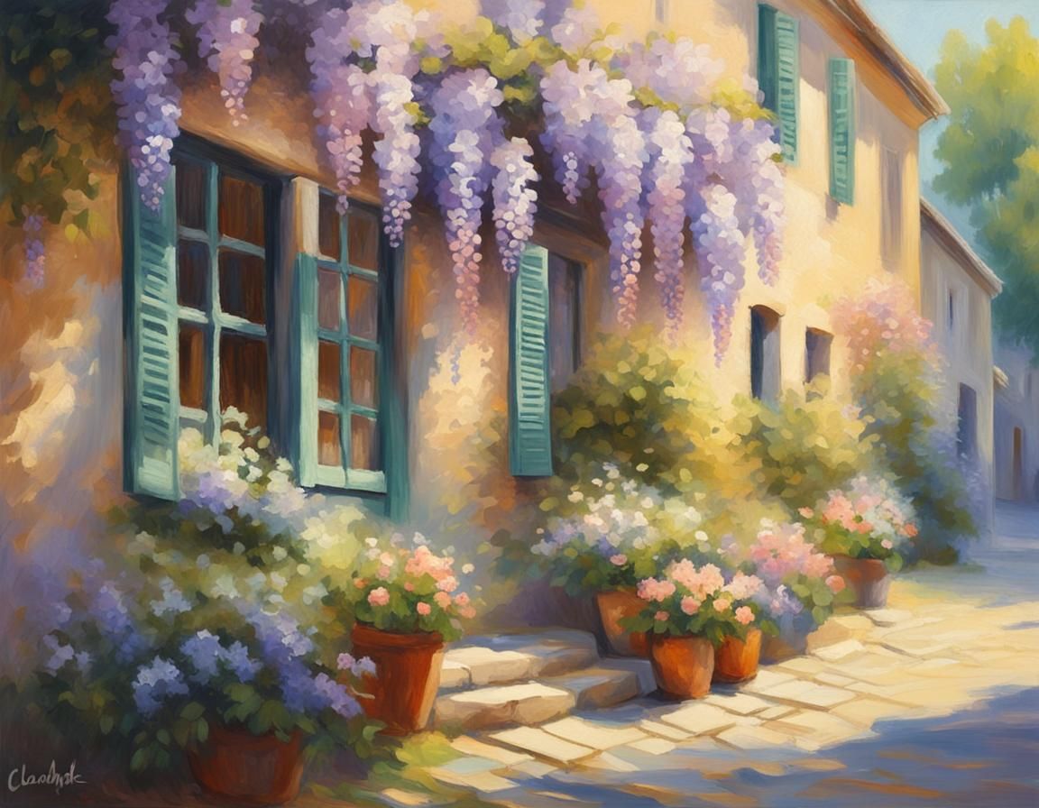 Impressionist Cityscape: Summer Morning in Europe