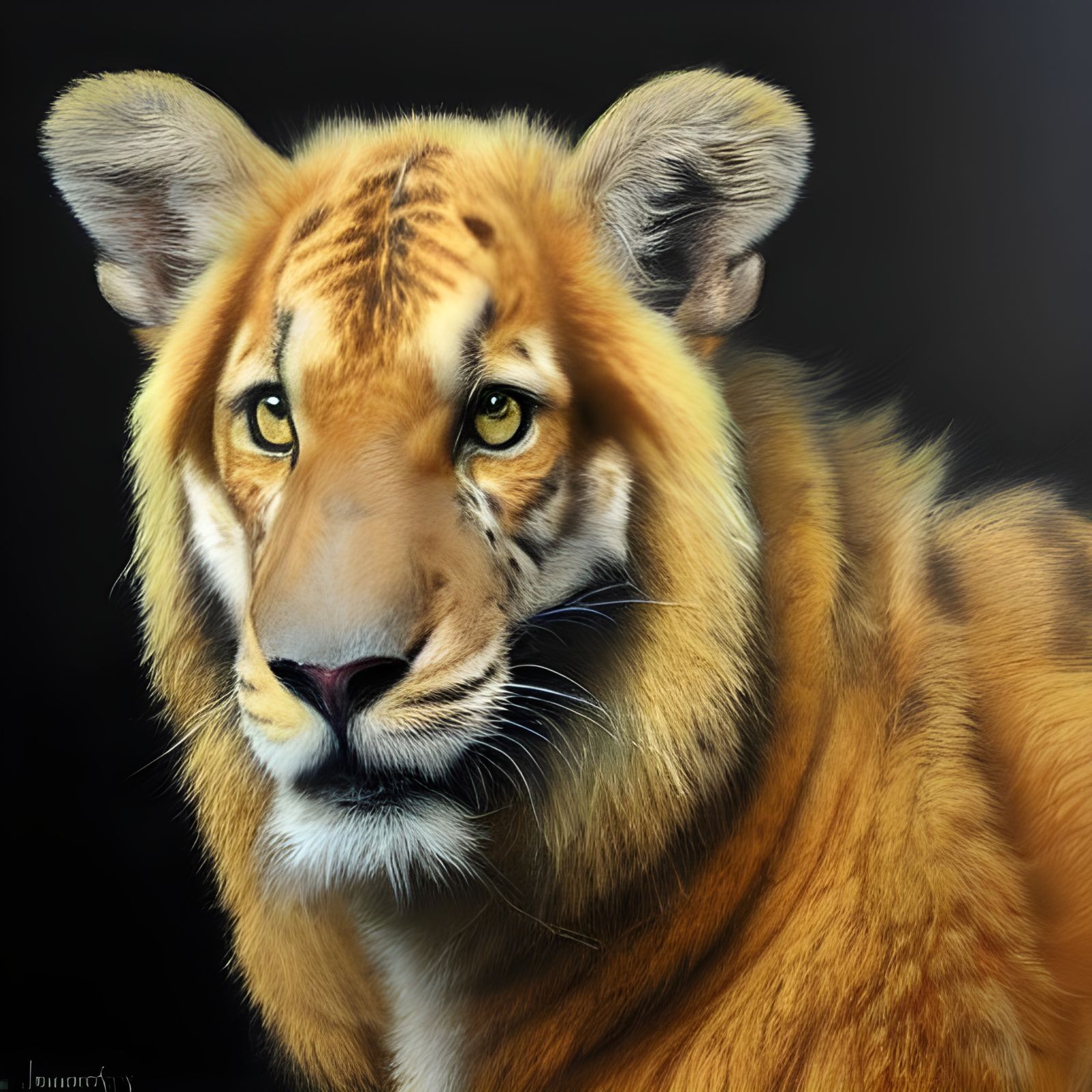 Hybrid Koala Lion in Oil Painting Style