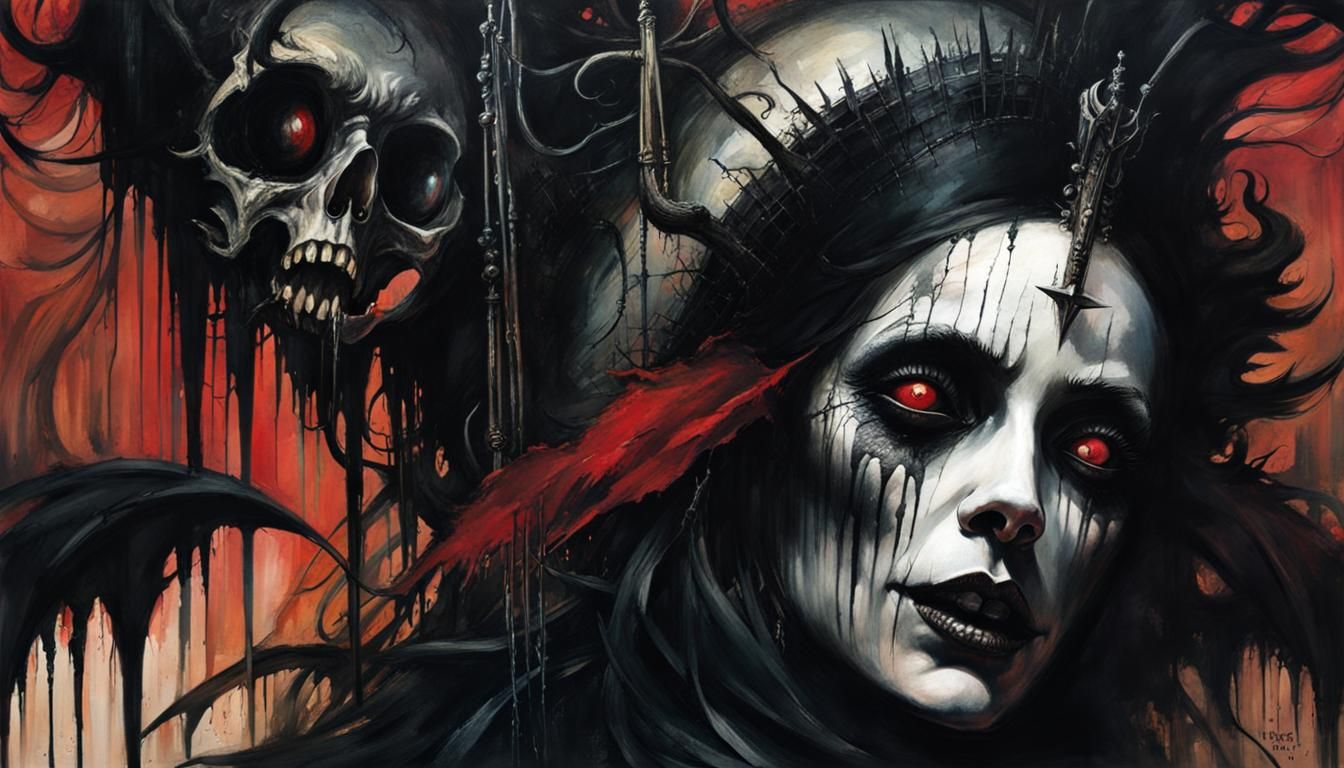 Evil Soul: Gothic Horror Illustration