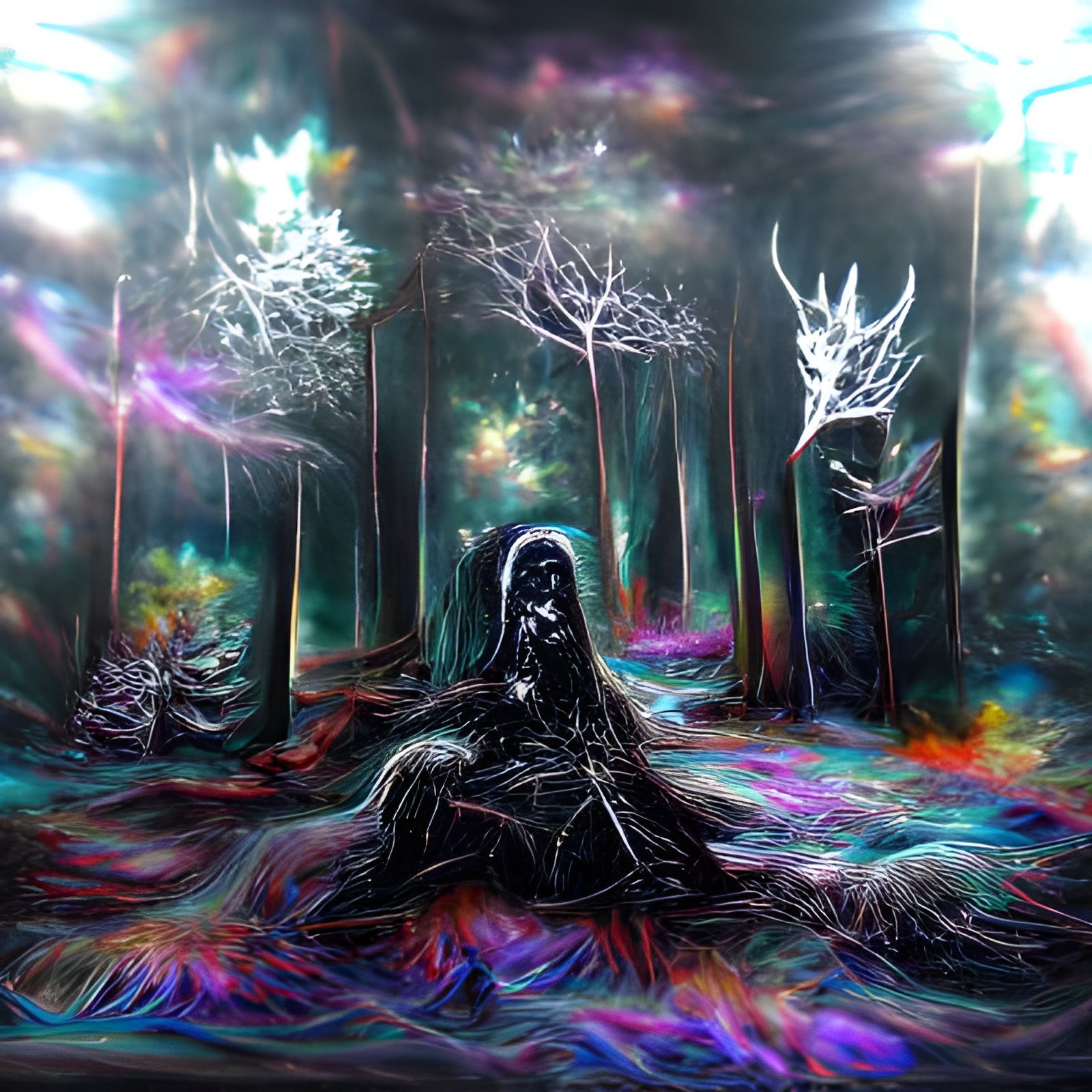 Dark Forest in Black Metal Style