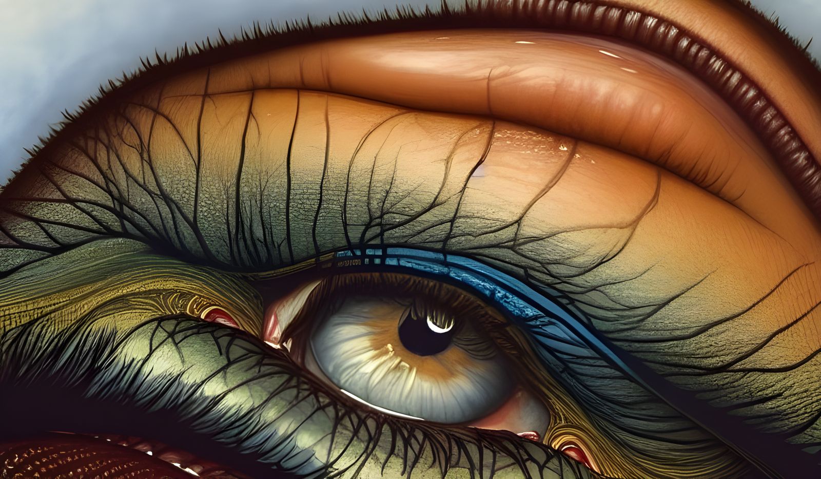 Beautiful Twin Sisters in Art Deco Style