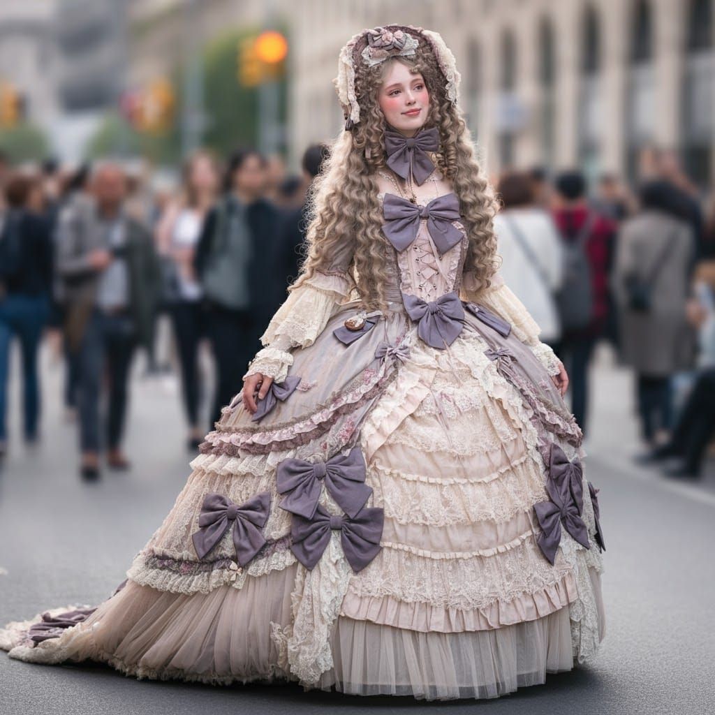 Lolita girl taking a walk