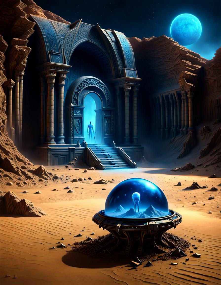 Mysterious Artifact on Alien Planet