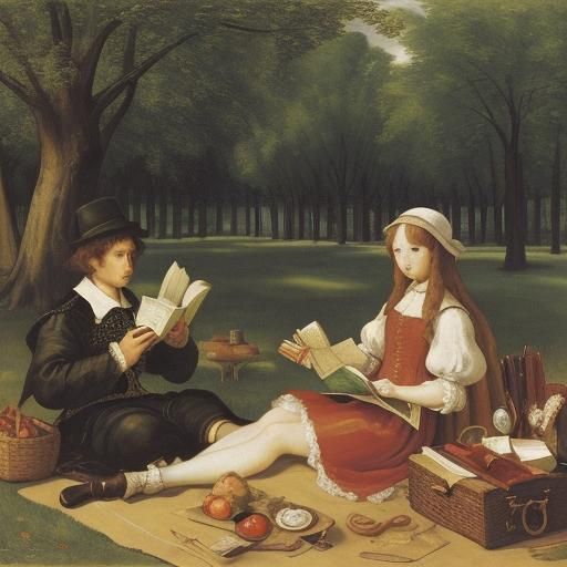 Figures Reading and Picnicking: Holbein, Soutine, Rembrandt ...