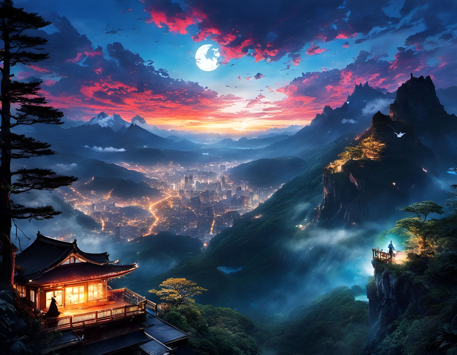 Enchanted Dream: Double Exposure Collage Art