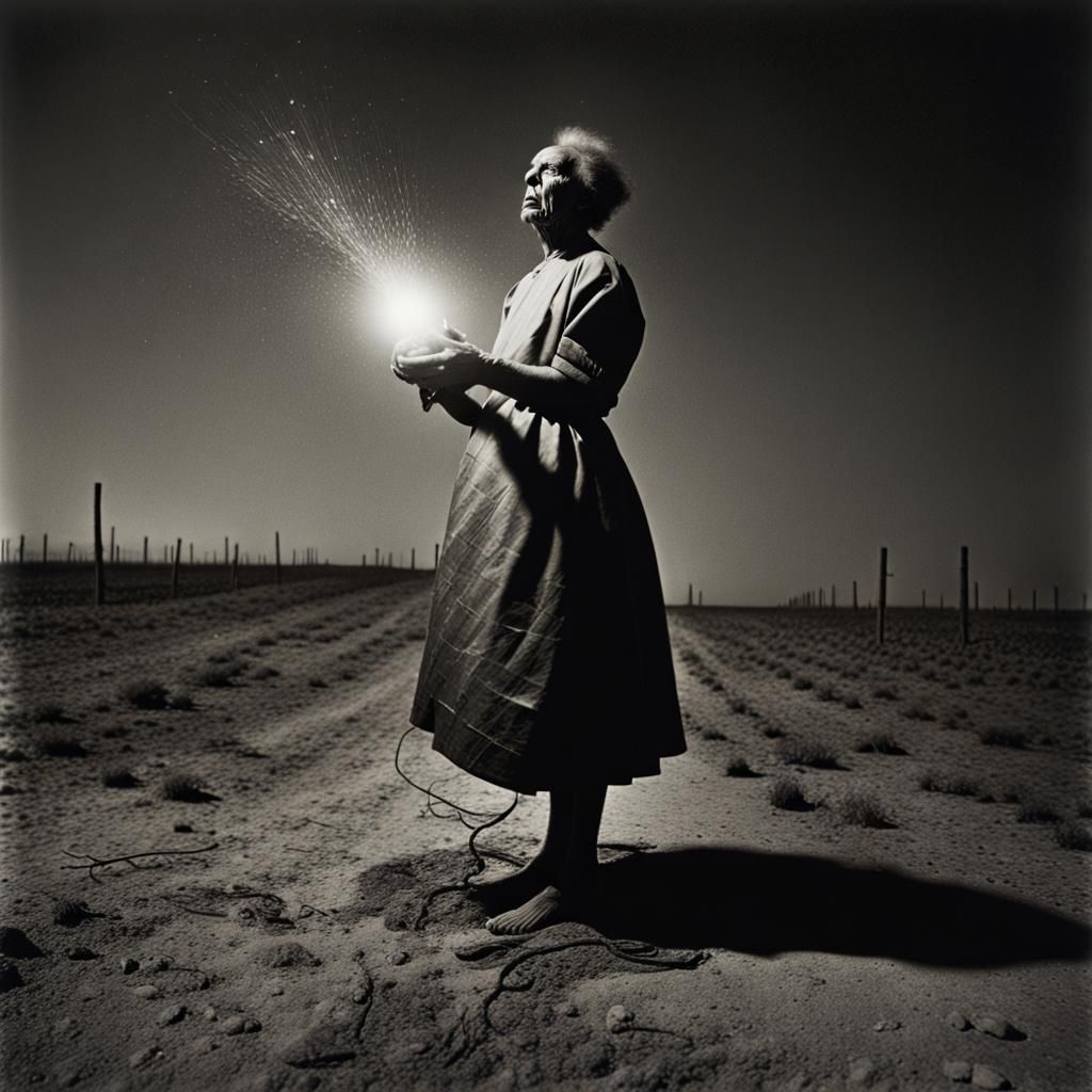 Surreal Hallucinatory Photograph of Eternal Suffering