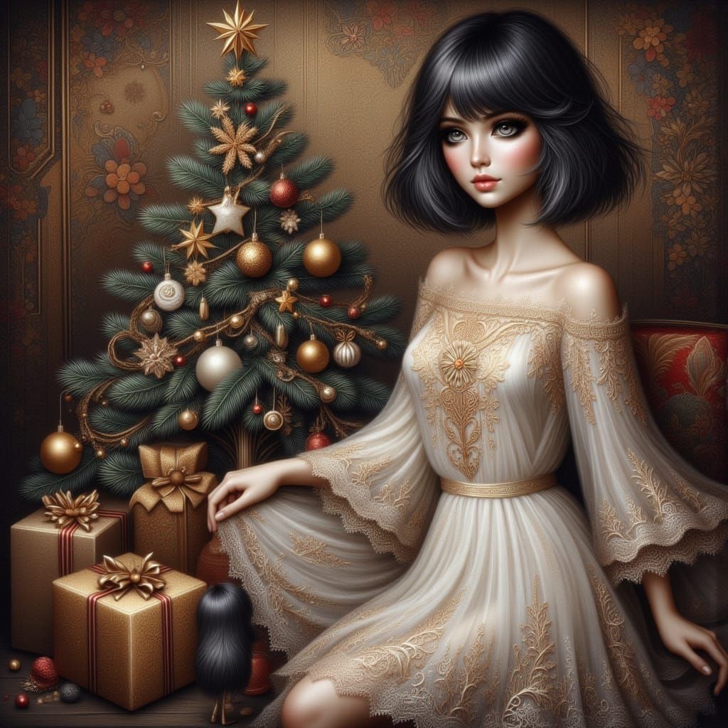 <lora:Holiday Dolls:0.55>   <lora:Such A Cutie:0.35> <lora:A...