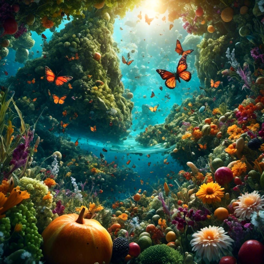 Lush Planet of Veggies, Flowers, and Spices