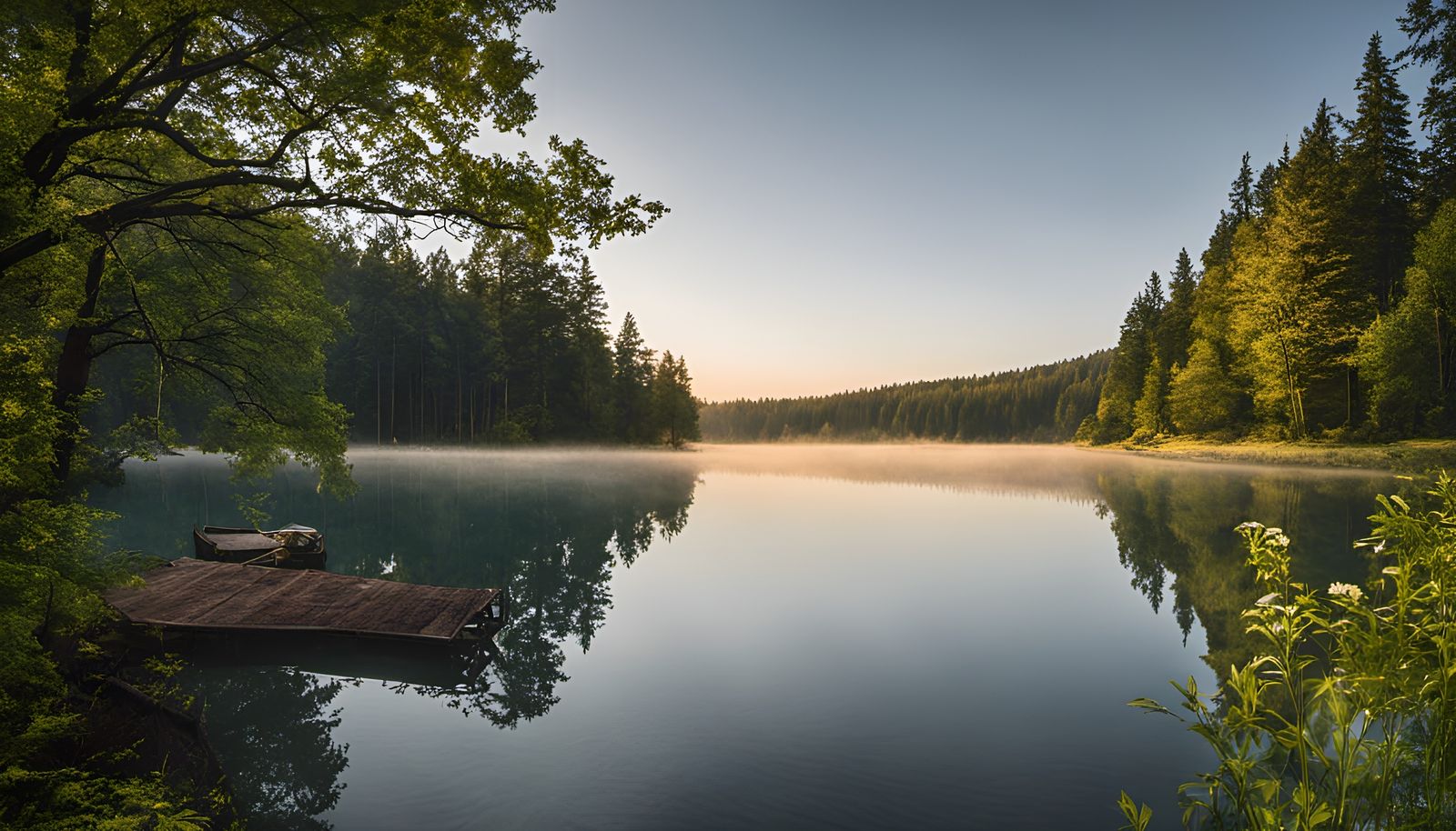 Peaceful Lake Scene