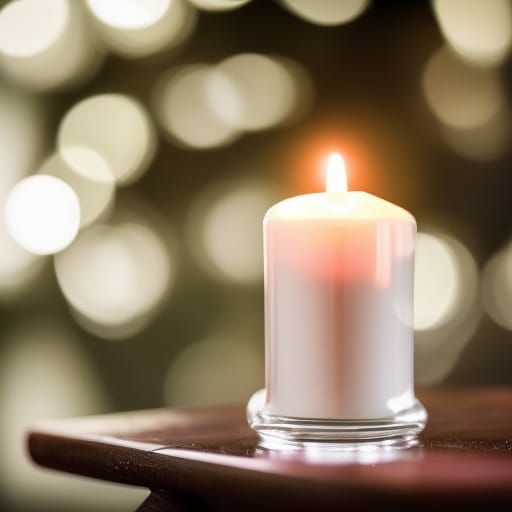 Dramatic Candlelight: Professional Photography with Bokeh