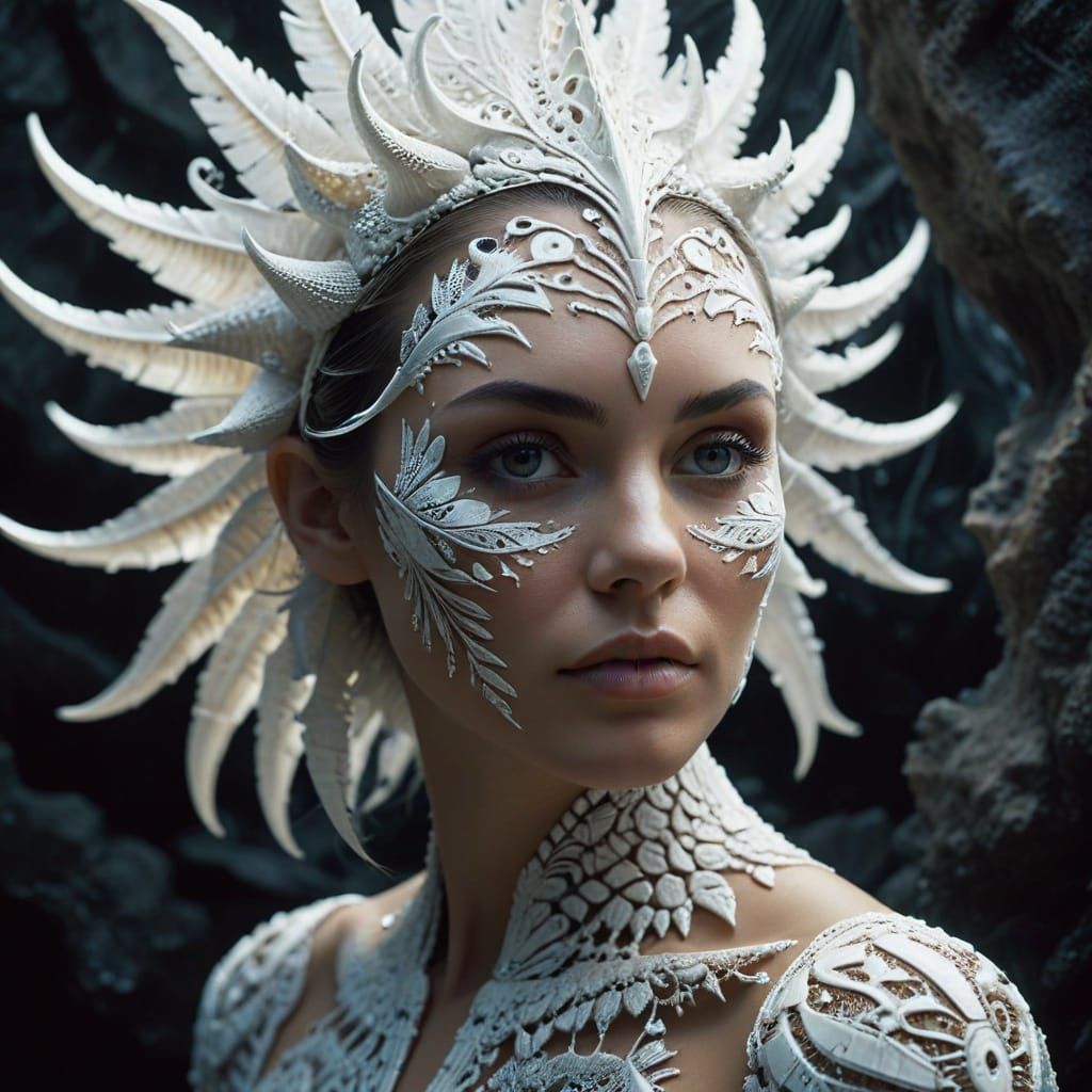 Ethereal Beauty in Cinematic Vignette