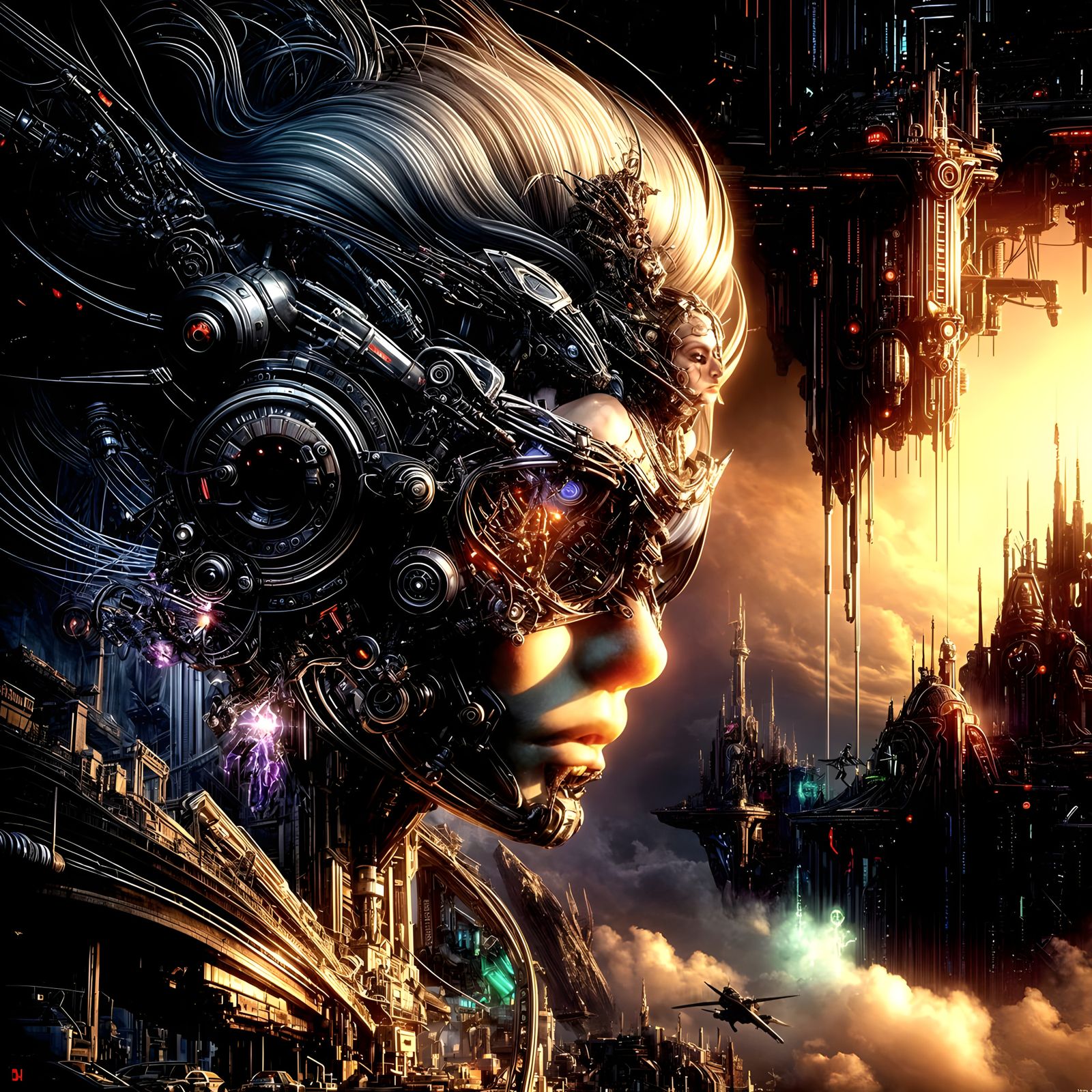 Cyberpunk Vampire Cyborg