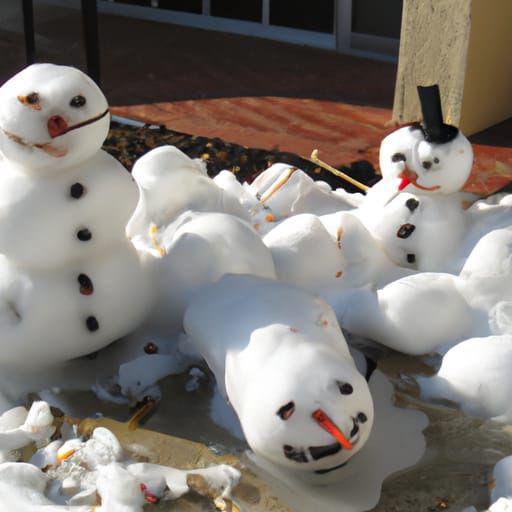 Melting Snowmen: An AI Interpretation