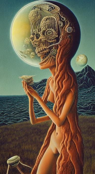 Surreal Space Walker: A Fairytale Journey