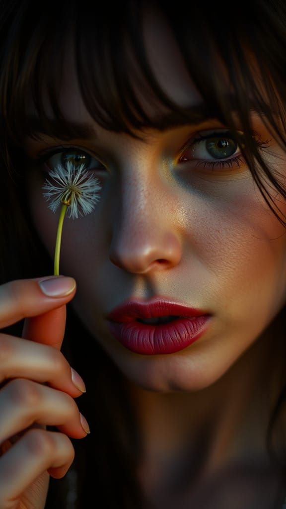 Ethereal Beauty in Dark Sunset Hues