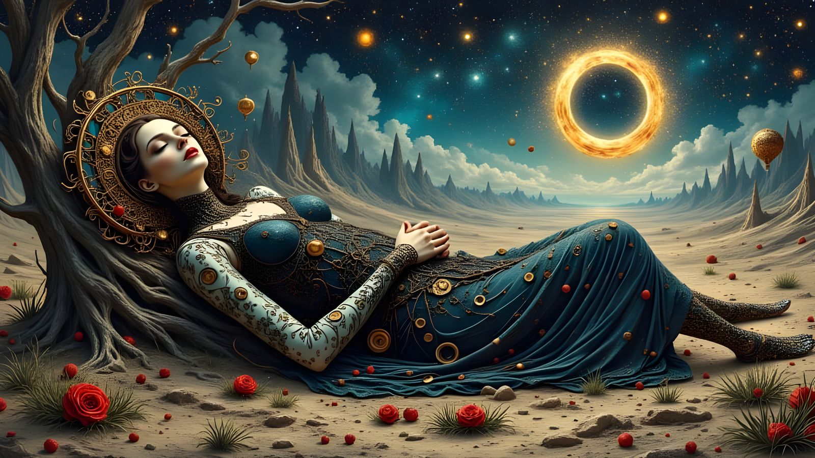 Surreal Sci-Fi Birth of AI Concept Art