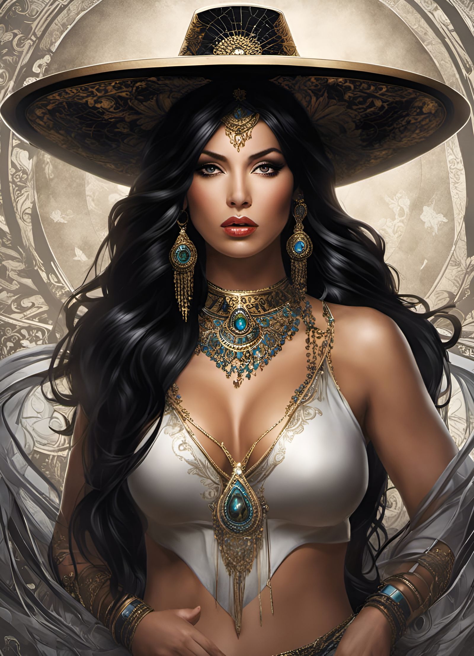 La Mexicana en blanco