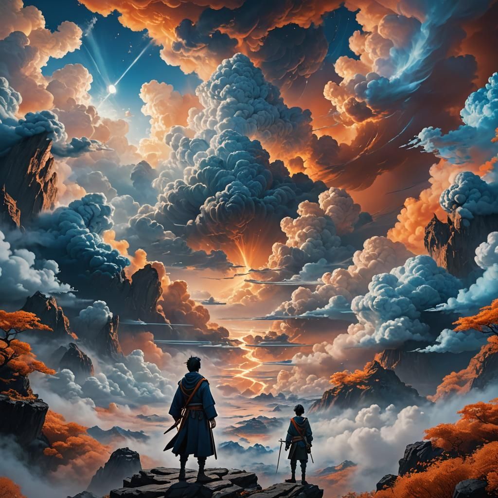 Gojo Satoru in Mystical Realm: Fantasy Concept Art