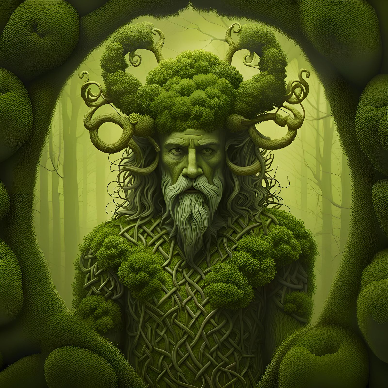 Celtic God Cernunnos Topiary Artwork